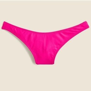 NWT, J. Crew Heritage 1989 Bikini Bottom In Fuschia Pink
